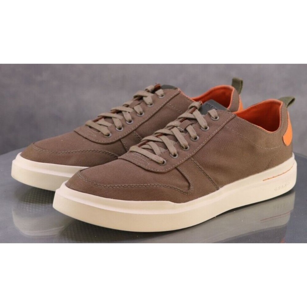 Cole Haan Olive and Orange Sneakers